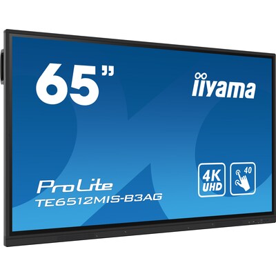 USB C  günstig Kaufen-iiyama ProLite TE6512MIS-B3AG 163,8cm (65") 4K UHD Touch Monitor HDMI/VGA/USB. iiyama ProLite TE6512MIS-B3AG 163,8cm (65") 4K UHD Touch Monitor HDMI/VGA/USB <![CDATA[• Energieeffizienzklasse: G • Größe: 163,8 cm(65 Zoll) 16:9, Auflösung: 3.