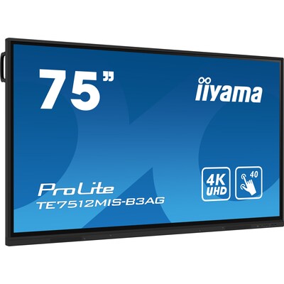 iiyama ProLite TE7512MIS-B3AG 189,2cm (74,5") 4K Touch Monitor HDMI/VGA/USB-C