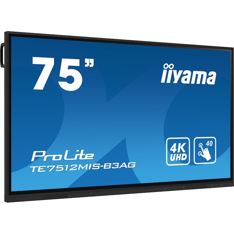 iiyama ProLite TE7512MIS-B3AG 189,2cm (74,5") 4K Touch Monitor HDMI/VGA/USB-C