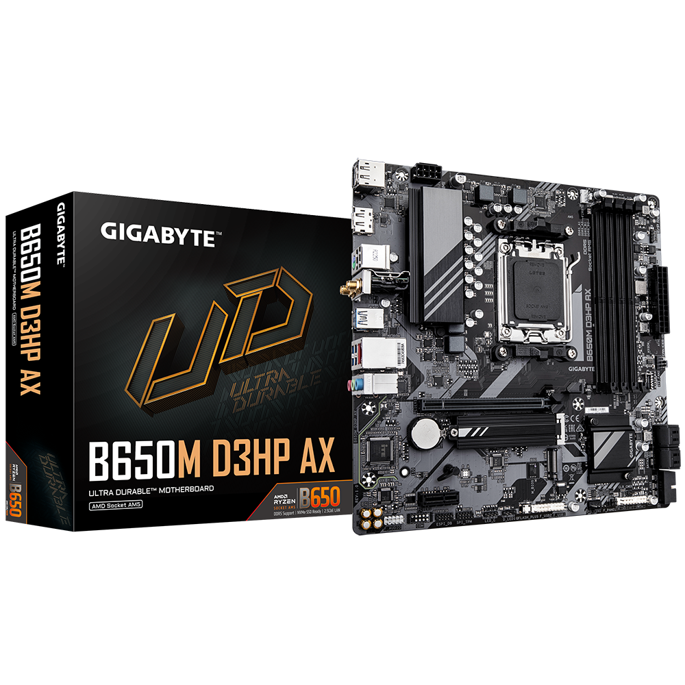 GIGABYTE B650M D3HP AX mATX Mainboard Sockel AM5