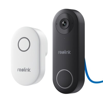 Intelligente günstig Kaufen-Reolink D340P Doorbell. Reolink D340P Doorbell <![CDATA[• Intelligente 2K+ kabelgebundene PoE-Video-Türklingel mit Glocke • 5 MP Super HD-Video mit 20 FPS • 2,26-mm-Objektiv bei Diagonale 180° • Personenerkennung, Power over Ethernet • 2-Wege-