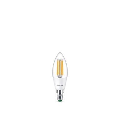 cke Typ günstig Kaufen-Philips Classic LED Lampe mit 40W, E14 Sockel, Klar, Warmwhite (2700K). Philips Classic LED Lampe mit 40W, E14 Sockel, Klar, Warmwhite (2700K) <![CDATA[• Austauschtype: LED-Lampe / Sockel: E27 / Lichtfarbe: warmweiß • Energieeffizienzklasse: A • Le