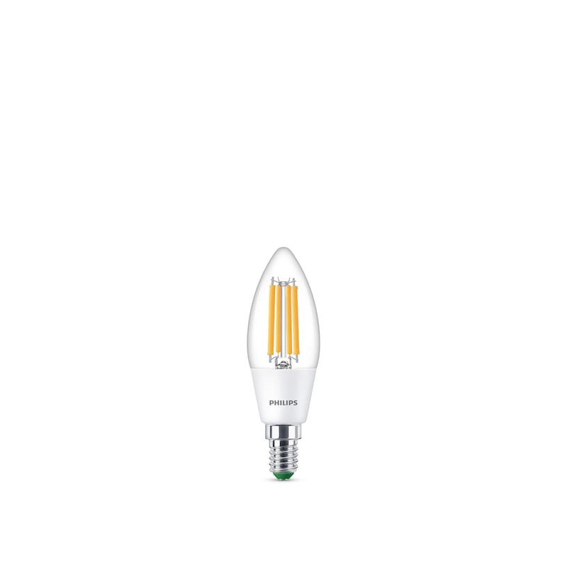 Philips Classic LED Lampe mit 40W, E14 Sockel, Klar, Warmwhite (2700K)