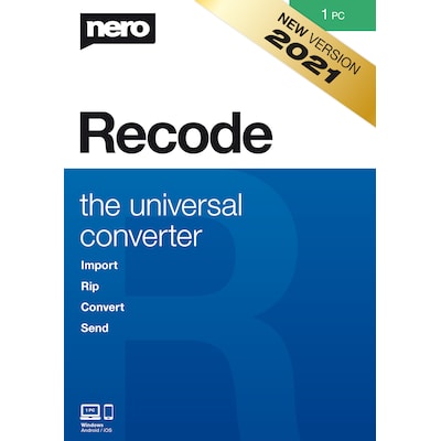 Musik  günstig Kaufen-NERO Recode Download Code. NERO Recode Download Code <![CDATA[• Konvertieren und rippen von Videos und Musik • Digitaler Code • unbegrenzte Laufzeit • für maximal 1 Nutzer]]>. 