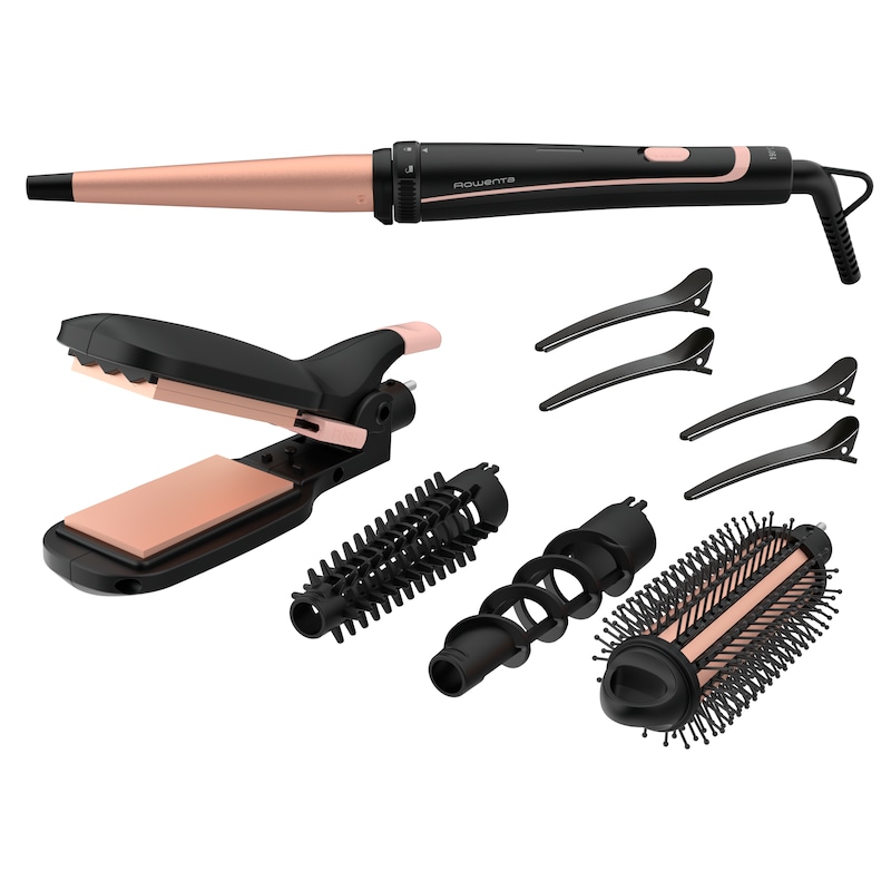 Rowenta CF4231 Infinite Looks 14-in1-Multistyler Schwarz / Rosegold