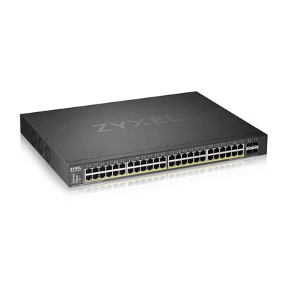 HP Ink günstig Kaufen-ZyXEL XGS1930-52HP 48x GbE Smart Switch PoE+ RJ45, 4x 10G SFP+, 375W PoE+ Metall. ZyXEL XGS1930-52HP 48x GbE Smart Switch PoE+ RJ45, 4x 10G SFP+, 375W PoE+ Metall <![CDATA[• 48-port GbE Lite-L3 Smart Managed PoE+ Switch with 4 10G uplink • 48x 100/100