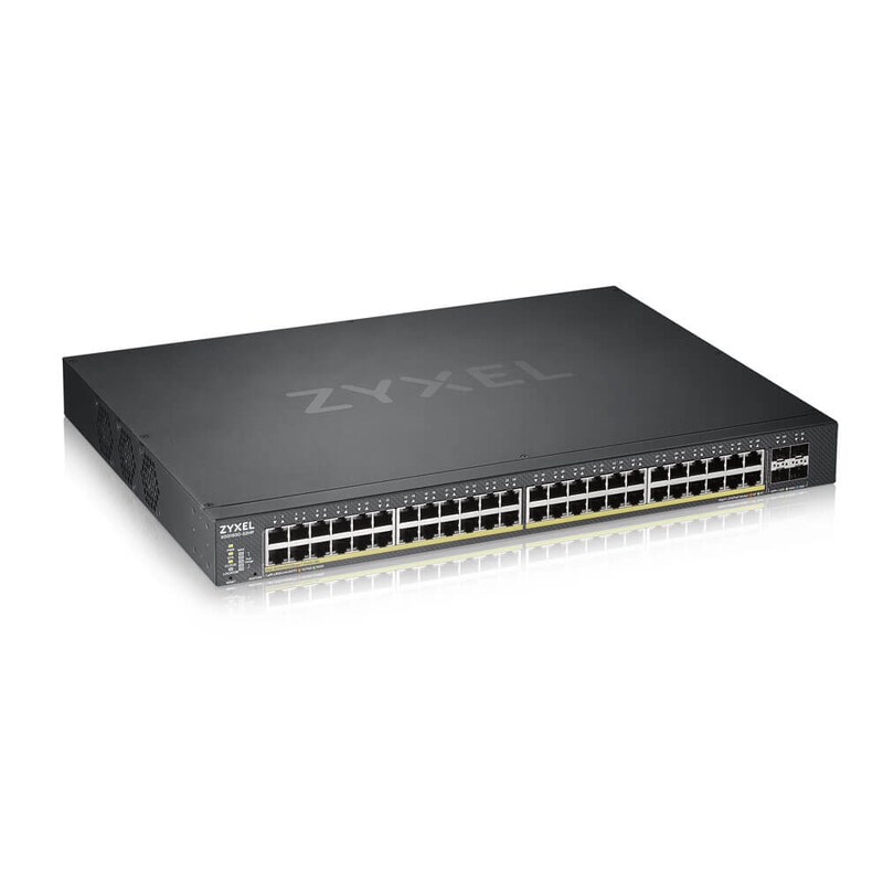 ZyXEL XGS1930-52HP 48x GbE Smart Switch PoE+ RJ45, 4x 10G SFP+, 375W PoE+ Metall