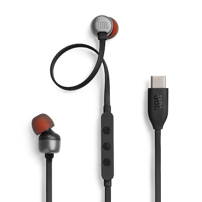 JBL Tune 310C,  In-Ear Wired USB-C Headphone with High Resolution, Black