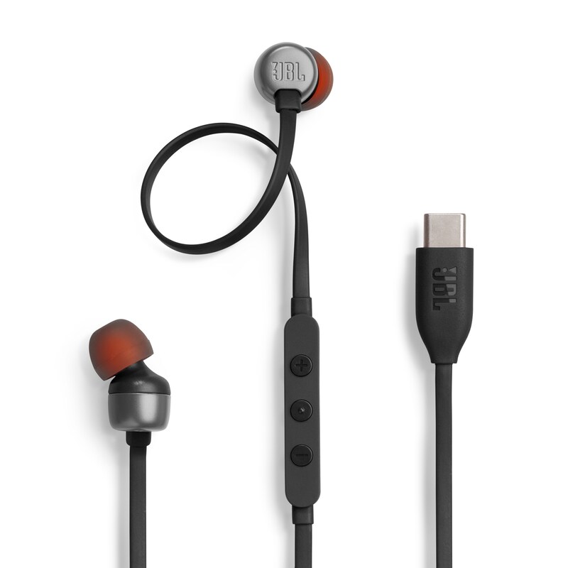 JBL Tune 310C,  In-Ear Wired USB-C Headphone with High Resolution, Black