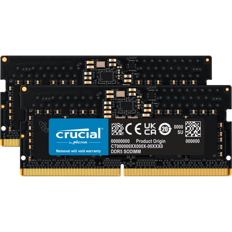 24GB (2x12GB) Crucial DDR5-5600 CL 46 SO-DIMM RAM Notebook Speicher Kit