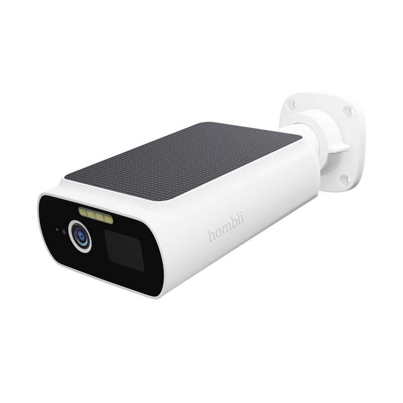 IP 40 günstig Kaufen-Hombli smarte Solar outdoor 2K-Kamera weiß. Hombli smarte Solar outdoor 2K-Kamera weiß <![CDATA[• WLAN IP Sicherheitskamera, 2K QHD-Bildqualität (2560x1440) • Nachtsicht, Gegensprechfunktion, wasserdicht nach IP66 • 2-Wege Audio, Bewegungserkenn