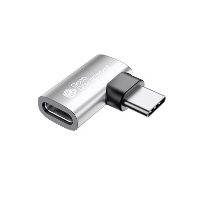 cke Typ günstig Kaufen-Good Connections USB 4.0 Gen. 3x2 Winkeladapter USB-C Stecker an USB-C Buchse. Good Connections USB 4.0 Gen. 3x2 Winkeladapter USB-C Stecker an USB-C Buchse <![CDATA[• USB-C-Adapter • Anschlüsse: USB Typ C und USB Typ C • Farbe: anthrazit • Unter