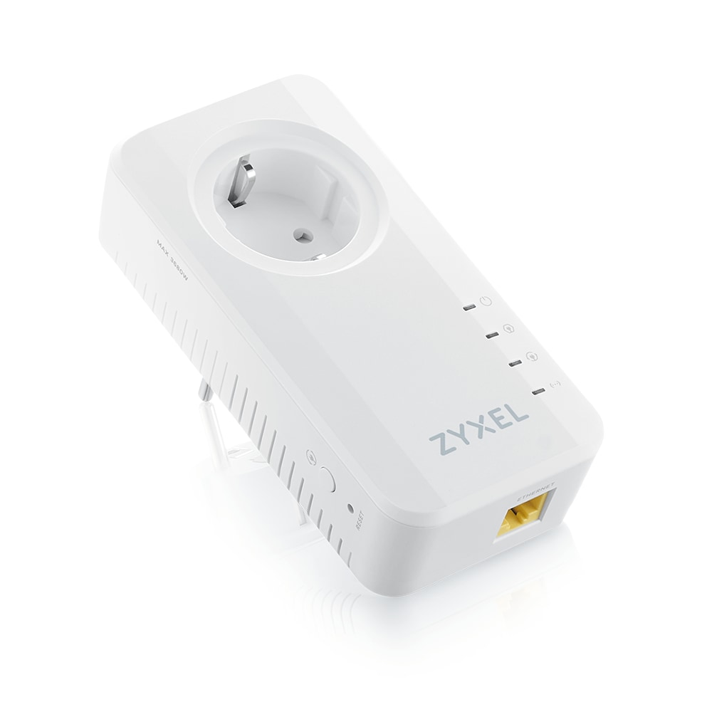 ZyXEL PLA6457 G.hn 2400 Mbps Pass-Through Powerline Twin Pack