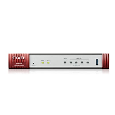 USB LAN günstig Kaufen-ZyXEL Firewall ATP100 inkl. 1 Jahr Security GOLD Pack. ZyXEL Firewall ATP100 inkl. 1 Jahr Security GOLD Pack <![CDATA[• inkl. Gold Pack • 3 x LAN/DMZ, 1 x WAN, 1x OPT • 1x USB 3.0 • empf. für bis zu 20 User]]>. 