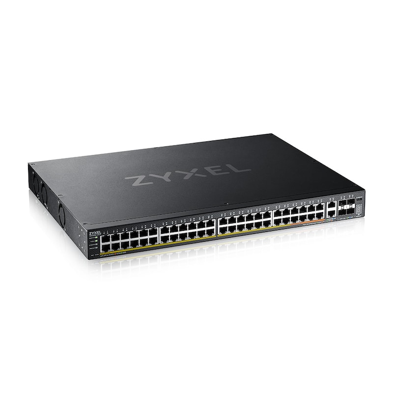 ZyXEL XGS2220-54FP Managed Stack Switch, 50x RJ-45, 4x SFP+, 960W PoE++/PoE+
