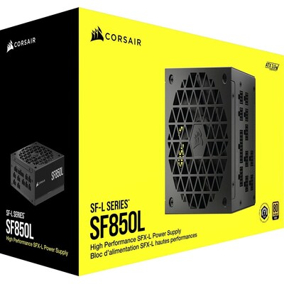 Form S günstig Kaufen-Corsair SF850L 850 Watt SFX Netzteil 80+ Gold ATX3.0 PCIe5.0 vollmodular. Corsair SF850L 850 Watt SFX Netzteil 80+ Gold ATX3.0 PCIe5.0 vollmodular <![CDATA[• 850W SFX-Netzteil, 80+ Gold ATX3.0 PCIe5.0 • Stromversorgung im Small Form Factor und High-En