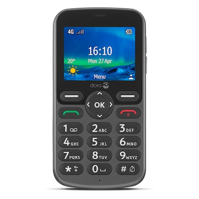 Mobiltelefon günstig Kaufen-Doro 5860 Mobiltelefon graphit. Doro 5860 Mobiltelefon graphit <![CDATA[• GSM (Band) 900/1800/1900 • 2.4
