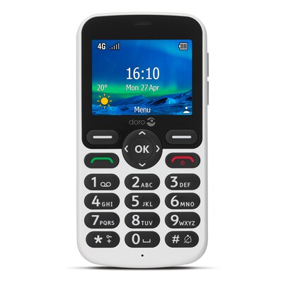 DO 66 günstig Kaufen-Doro 5860 Mobiltelefon schwarz-weiß. Doro 5860 Mobiltelefon schwarz-weiß <![CDATA[• GSM (Band) 900/1800/1900 • 2.4