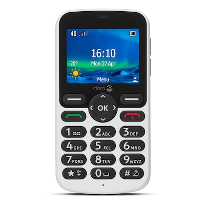Mobiltelefon günstig Kaufen-Doro 5860 Mobiltelefon schwarz-weiß. Doro 5860 Mobiltelefon schwarz-weiß <![CDATA[• GSM (Band) 900/1800/1900 • 2.4