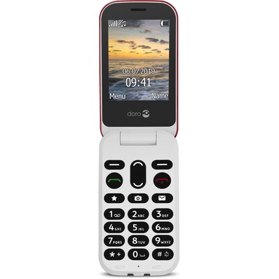 MOBI 2 günstig Kaufen-Doro 6040 Mobiltelefon rot-weiß. Doro 6040 Mobiltelefon rot-weiß <![CDATA[• GSM (Band) 900/1800/1900 • 2.8