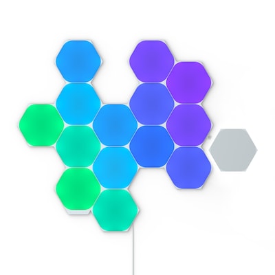 LED RGB günstig Kaufen-Nanoleaf Shapes Hexagons Starter Kit -15 Panels. Nanoleaf Shapes Hexagons Starter Kit -15 Panels <![CDATA[• Austauschtype: LED-Panel / Sockel: k. A. / Lichtfarbe: RGBW • Leistung: 1,6 Watt als Ersatz für k.A. • Energieeffizienzklasse: G • Steueru