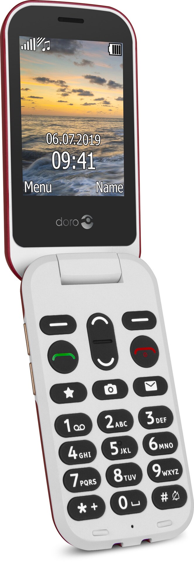 Doro 6060 Mobiltelefon rot