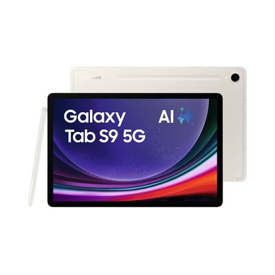 beige mit günstig Kaufen-Samsung GALAXY Tab S9 X716B 5G 128GB beige Android 13.0 Tablet. Samsung GALAXY Tab S9 X716B 5G 128GB beige Android 13.0 Tablet <![CDATA[• 27,8 cm (11,0 Zoll) WQXGA Display mit 2560 x 1600 Pixeln • 3,36 GHz Qualcomm-Snapdragon 8 Gen 2 (SM8550) Octa-Cor