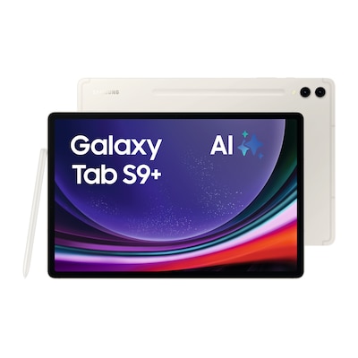 Galaxy Tab  günstig Kaufen-Samsung GALAXY Tab S9+ X810N WiFi 256GB beige Android 13.0 Tablet. Samsung GALAXY Tab S9+ X810N WiFi 256GB beige Android 13.0 Tablet <![CDATA[• 31,5 cm (12,4 Zoll) WQXGA+ Display mit 2560 x 1600 Pixeln • 3,36 GHz Qualcomm-Snapdragon 8 Gen 2 (SM8550) O