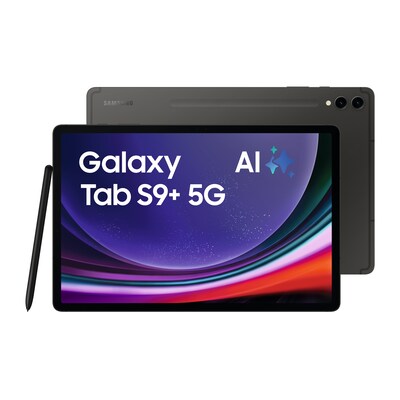 Tab S9 günstig Kaufen-Samsung GALAXY Tab S9+ X816B 5G 256GB graphite Android 13.0 Tablet. Samsung GALAXY Tab S9+ X816B 5G 256GB graphite Android 13.0 Tablet <![CDATA[• 31,5 cm (12,4 Zoll) WQXGA+ Display mit 2560 x 1600 Pixeln • 3,36 GHz Qualcomm-Snapdragon 8 Gen 2 (SM8550)