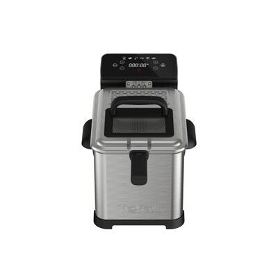 hi w  günstig Kaufen-Tefal FR507D Family Pro Digital Fritteuse. Tefal FR507D Family Pro Digital Fritteuse <![CDATA[• Öl-Fassungsvermögen von bis zu 4 Liter für bis zu 1 kg Pommes • 5 vorinstallierte automatische Programme • Hochwertiger digitaler LED-Bildschirm mit T