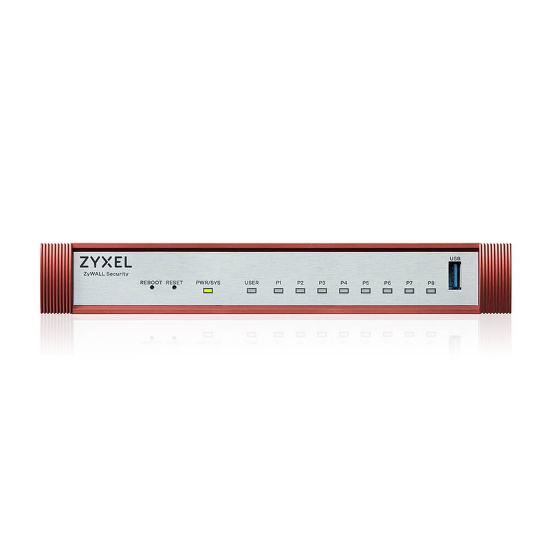Zyxel USGFLEX 100H Firewall - 8x 1-GbE Ethernet - 1x USB3.0 - 1x Consoleport - Lüfterlos