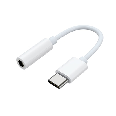 Typ C  günstig Kaufen-Samsung Mobeen USB-C zu 3,5mm Klinke-Adapter weiss, Kopfhörer-Adapter. Samsung Mobeen USB-C zu 3,5mm Klinke-Adapter weiss, Kopfhörer-Adapter <![CDATA[• Adapter von USB Type-C auf 3,5 mm Klinkenanschluss • Ermöglicht den Anschluss eines kabe