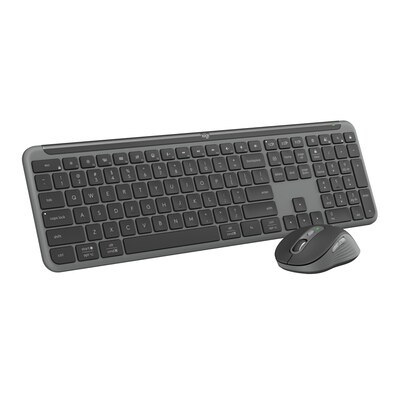 tu te  günstig Kaufen-Logitech MK950 Signature Slim Combo Graphite - US- Kabellose Tastaturkombination. Logitech MK950 Signature Slim Combo Graphite - US- Kabellose Tastaturkombination <![CDATA[• Kabellos, Logi Bold oder Bluetooth, 10 m Reichweite • Tastatur-Layout: englis