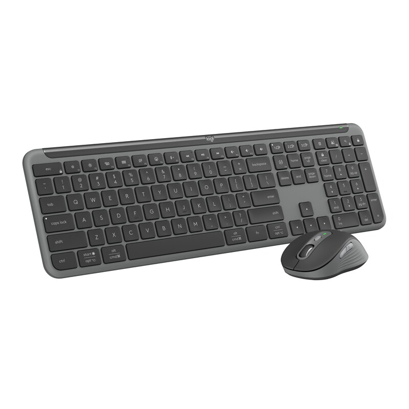 Logitech MK950 Signature Slim Combo Graphite - US- Kabellose Tastaturkombination