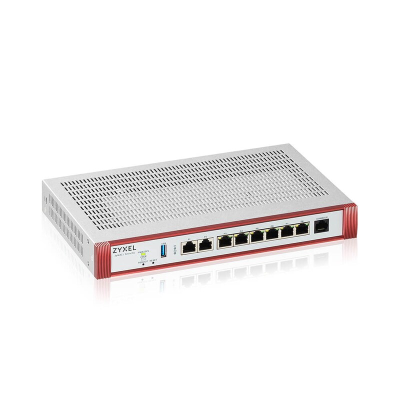 Zyxel USGFLEX 200HP Firewall - 8x GbE Ethernet, 1x PoE+, VPN Support, 5000 Mbit/s Firewall Throughput