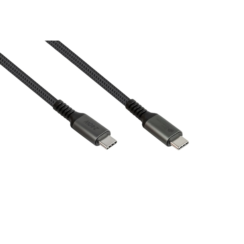 Good Connections USB 2.0 Lade- und Datenkabel (240W) USB-C St./ USB-C St. 0,5m