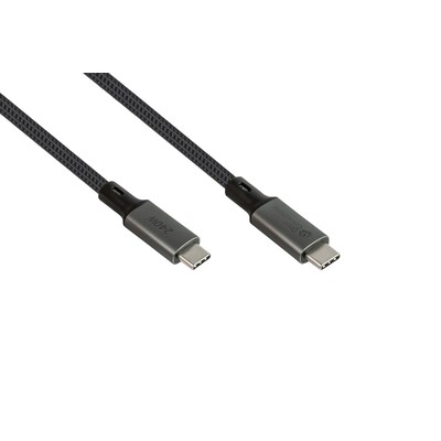typ Kabel günstig Kaufen-Good Connections USB 4.0 Kabel (40GBit/s, 240W, 8K@60Hz) USB-C St./St. 1,8m. Good Connections USB 4.0 Kabel (40GBit/s, 240W, 8K@60Hz) USB-C St./St. 1,8m <![CDATA[• USB-Kabel • Anschlüsse: USB Typ C und USB Typ C • Farbe: anthrazit, Länge: 1,8m •