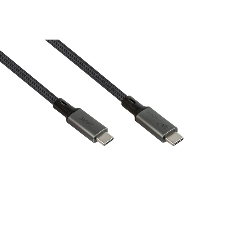 Good Connections USB 4.0 Kabel (40GBit/s, 240W, 8K@60Hz) USB-C St./St. 1m