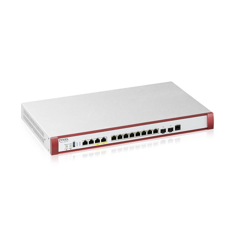 Zyxel USGFLEX 700H Firewall Bundle - 12x Ethernet, 2x 10-GbE PoE, inkl. 1 Jahr Security Lizenz, Wired Connectivity, Firewall Security