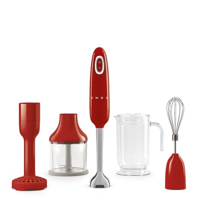 SMEG HBF22RDEU 50s Style Stabmixer - Rot