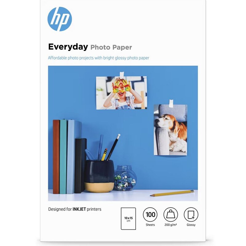 HP CR757A Fotopapier glänzend 100 Blatt, 10 x 15cm, 200 g/qm