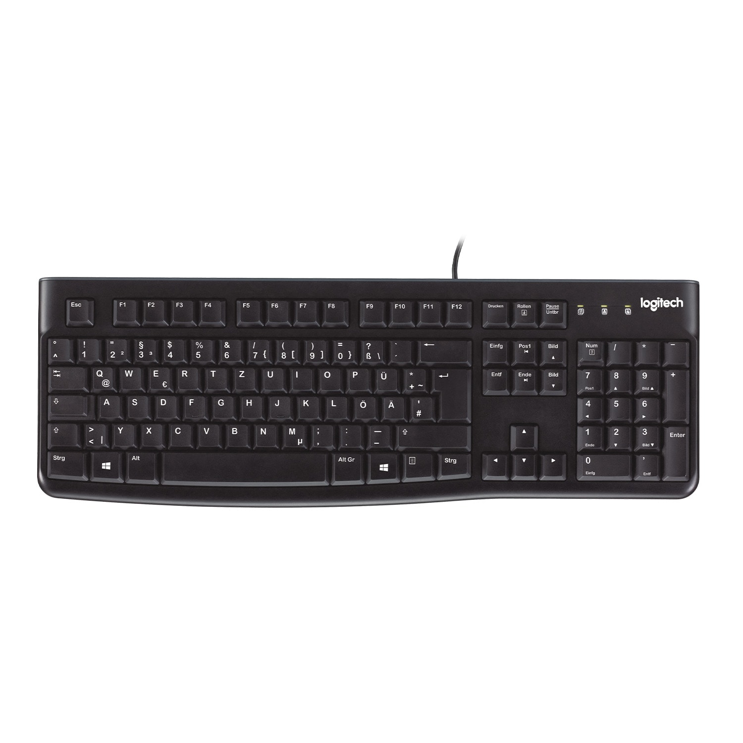 Logitech K120 Kabelgebundene Tastatur Schwarz