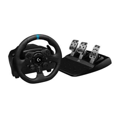 PRO Set günstig Kaufen-Logitech G923 TRUEFORCE Rennlenkrad Set für PlayStation® & PC. Logitech G923 TRUEFORCE Rennlenkrad Set für PlayStation® & PC <![CDATA[• PlayStation® 5 • neuartige TRUEFORCE-Technologie • programmierbaren Doppelkupplungss