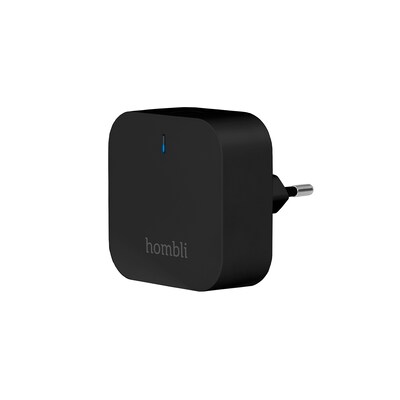 Sensor 2 günstig Kaufen-Hombli Smart Bluetooth Bridge schwarz. Hombli Smart Bluetooth Bridge schwarz <![CDATA[• Hub für bis zu 32 Drahtlossensoren • Für die Verbindung von Hombli Bluetooth-Sensoren • Entspricht den Auflagen der DSGVO • Einfache Installation an einer St