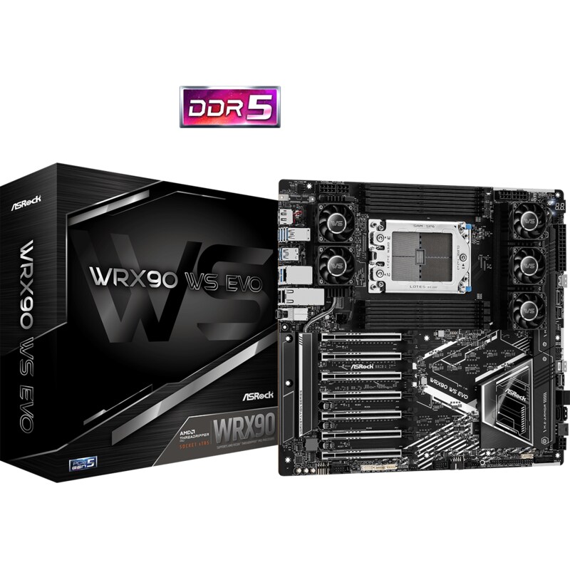 ASRock WRX90 WS EVO Server Mainboard für AMD Threadripper Sockel SP6 (sTR5 )