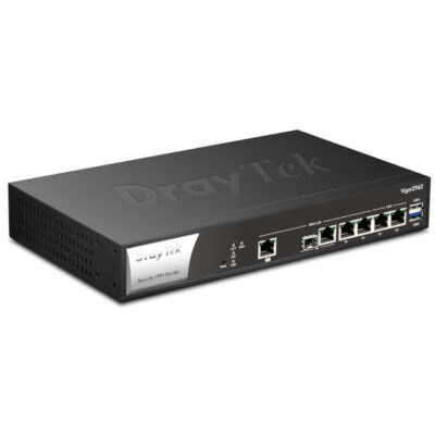 GB Dual günstig Kaufen-Draytek Vigor 2962 2,5 GbE Dual WAN Security VPN Router. Draytek Vigor 2962 2,5 GbE Dual WAN Security VPN Router <![CDATA[• Dual WAN 2,5 GbE 4-Port-Router • 2x USB-Ports (1x 2.0 / 1x 3.0), SFP-Port • bis zu 200 VPN-Tunnel • unterstützt Hot-Standb