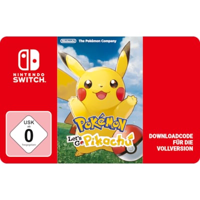 Nintendo  günstig Kaufen-Pokemon: Lets Go Pikachu Nintendo Digital Code. Pokemon: Lets Go Pikachu Nintendo Digital Code <![CDATA[• Plattform: Nintendo Switch • Genre: Rollenspiel • Altersfreigabe USK: ab 0 Jahren • Produktart: Digitaler Code per E-Mail]]>. 