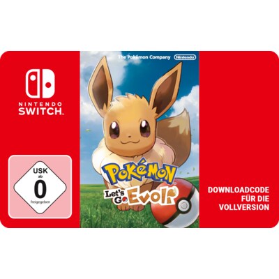 Switch Pro günstig Kaufen-Pokemon: Lets Go Eevee Nintendo Digital Code. Pokemon: Lets Go Eevee Nintendo Digital Code <![CDATA[• Plattform: Nintendo Switch • Genre: Rollenspiel • Altersfreigabe USK: ab 0 Jahren • Produktart: Digitaler Code per E-Mail]]>. 