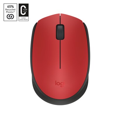 Maus PC günstig Kaufen-Logitech M171 Kabellose Maus Rot. Logitech M171 Kabellose Maus Rot <![CDATA[• Anwendungsbereich: Unterwegs, 3 Tasten • Kabellos, 2,4GHz, 10 m Reichweite • Sensortechnologie: Optisch • Rot, 70g, 35,2 mm x 61,5 mm x 97,7 mm (H x B x T) • PC/ Noteb