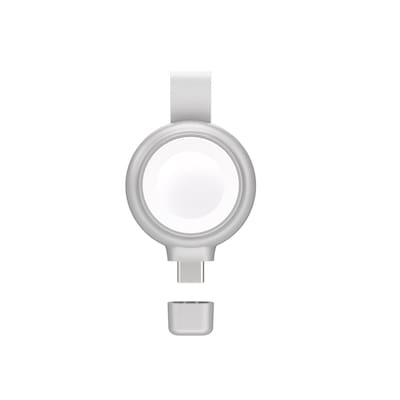 Kabel Adapter günstig Kaufen-4smarts MFi Fast Charger für Apple Watch, silber. 4smarts MFi Fast Charger für Apple Watch, silber <![CDATA[• Ultrakompakter Schnelllade-USB-C-Adapter • Lädt Apple Watch oder AirPods mit MagSafe kabellos • MFi-Zertifizierte Sicherheit fü